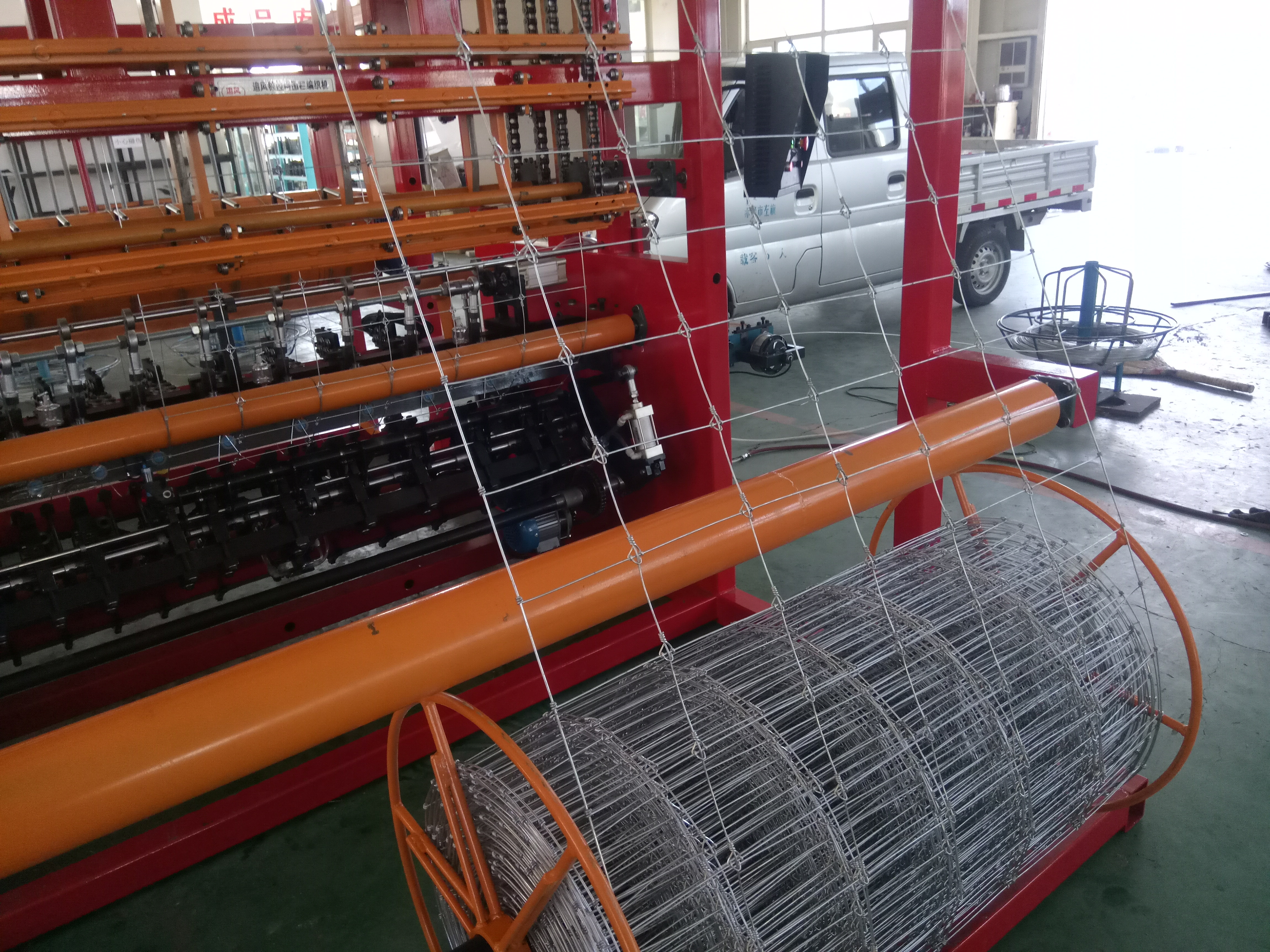 Automated Fixed Knot Wire Deer Fence Machine