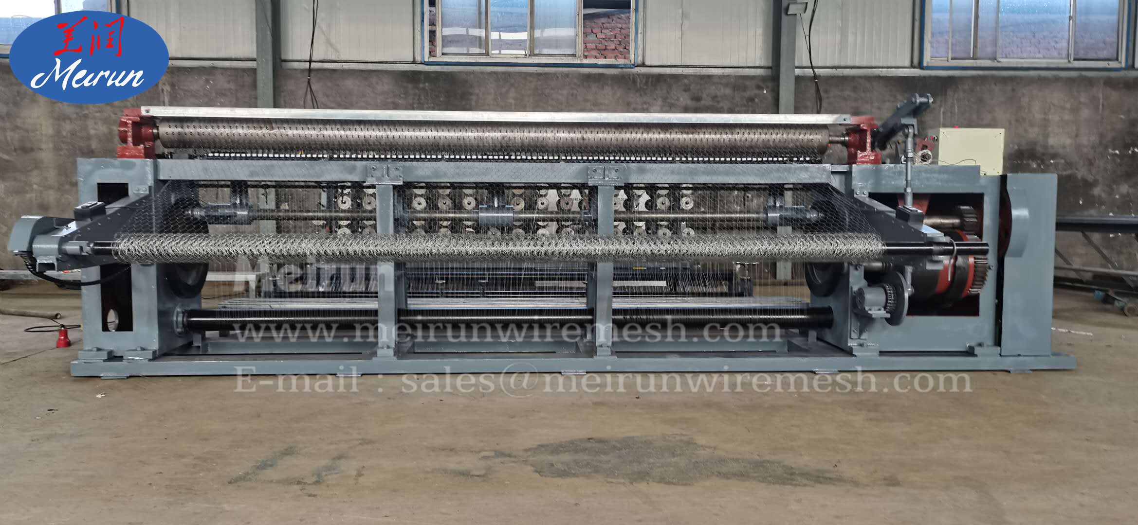 Hexagonal Wire Netting Machine for Bird Cages Stone Cages Gabion Wire Mesh