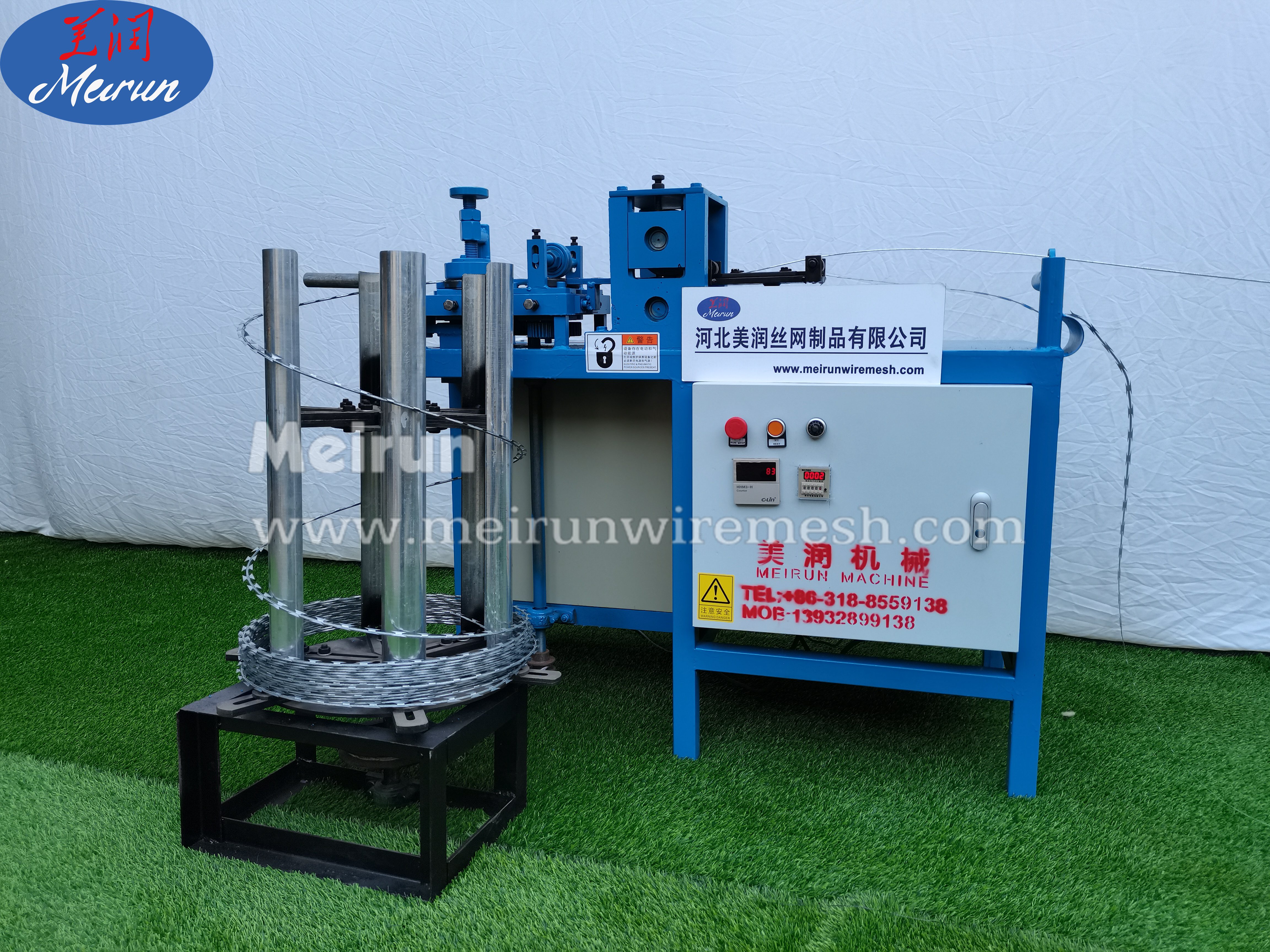 Competitive price High Safety Level Concertina Razor Barbed Wire Making Machine /Razor Wire Production Line