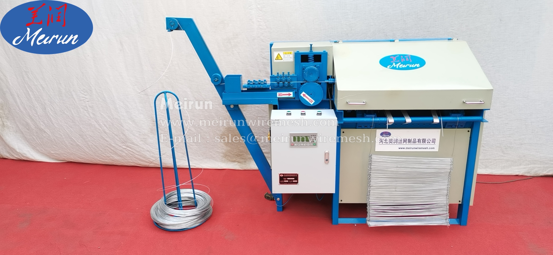 Factory Price Stainless Steel Material Double Loop Rebar Wire Machine 