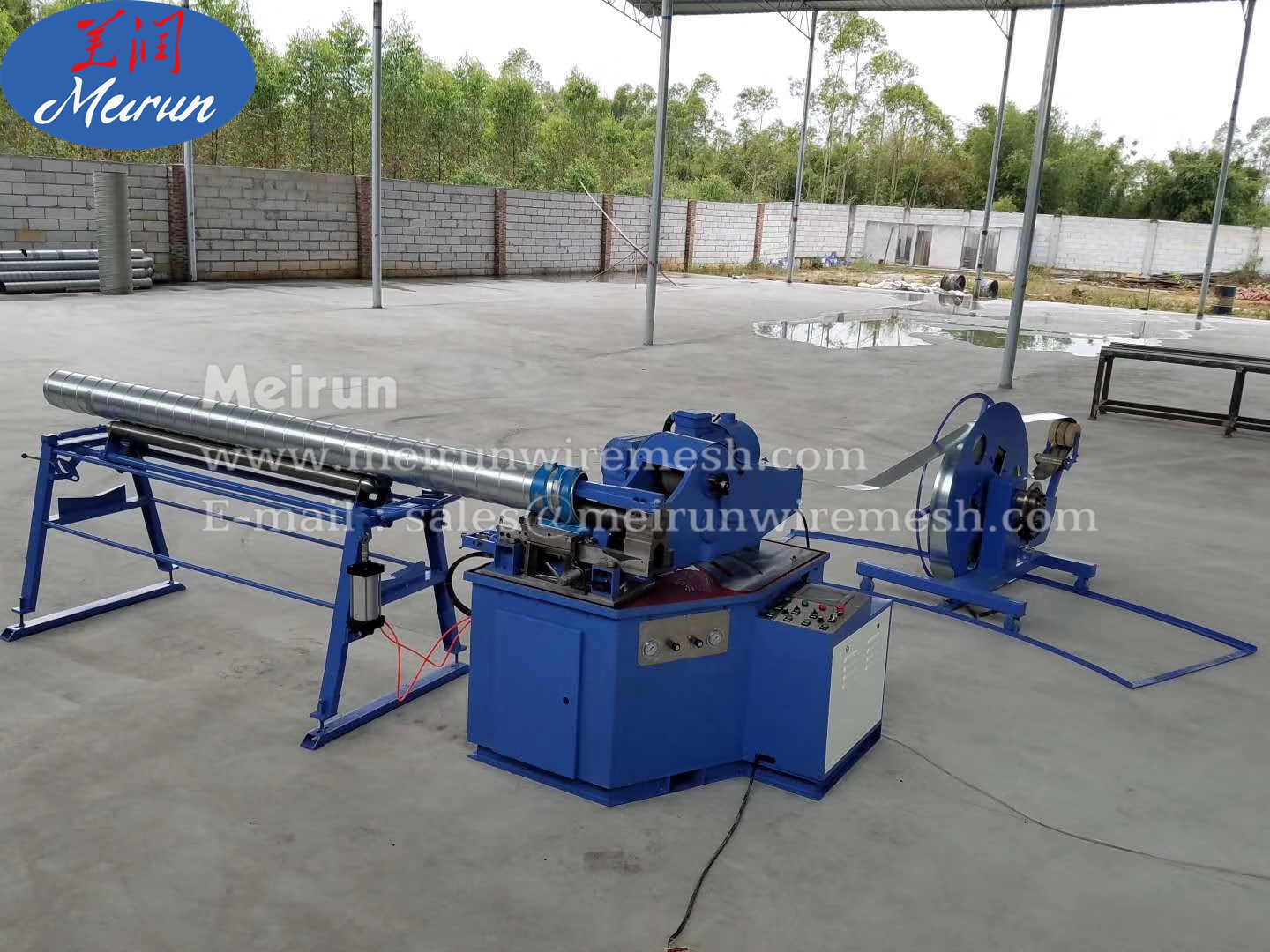 Underground Pipe Production Line Spiral Tube Forming Machine Steel Corrugated Pipe Making Machine