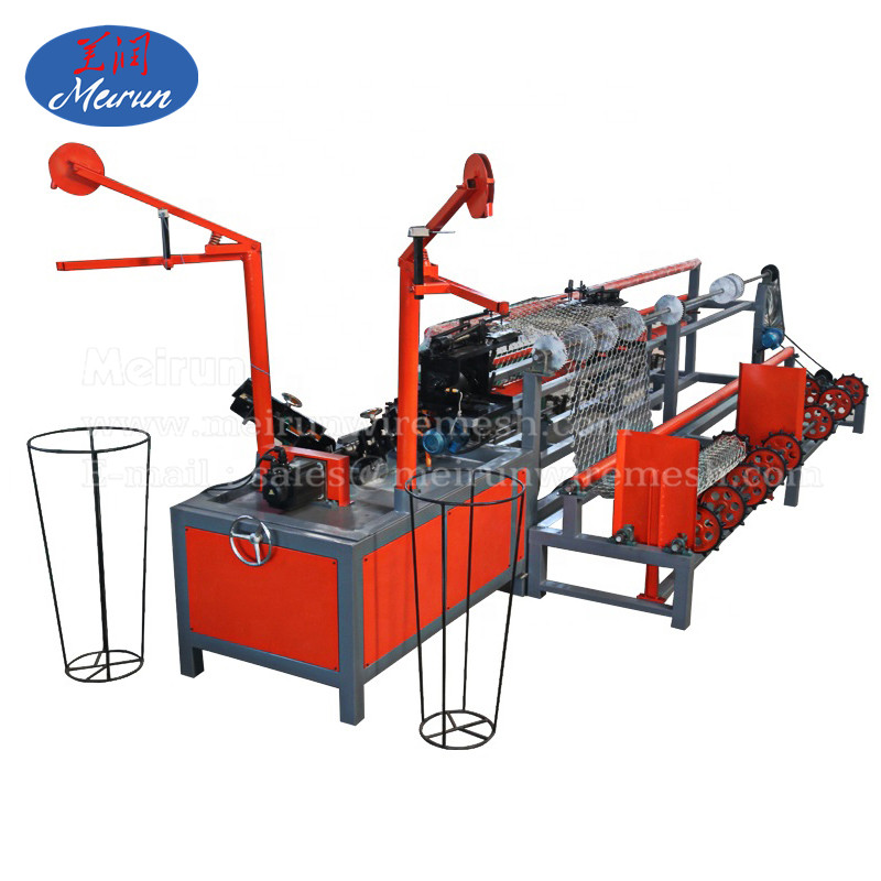 Best Price Automatic Single/Double Wire Chain Link Fence Machine