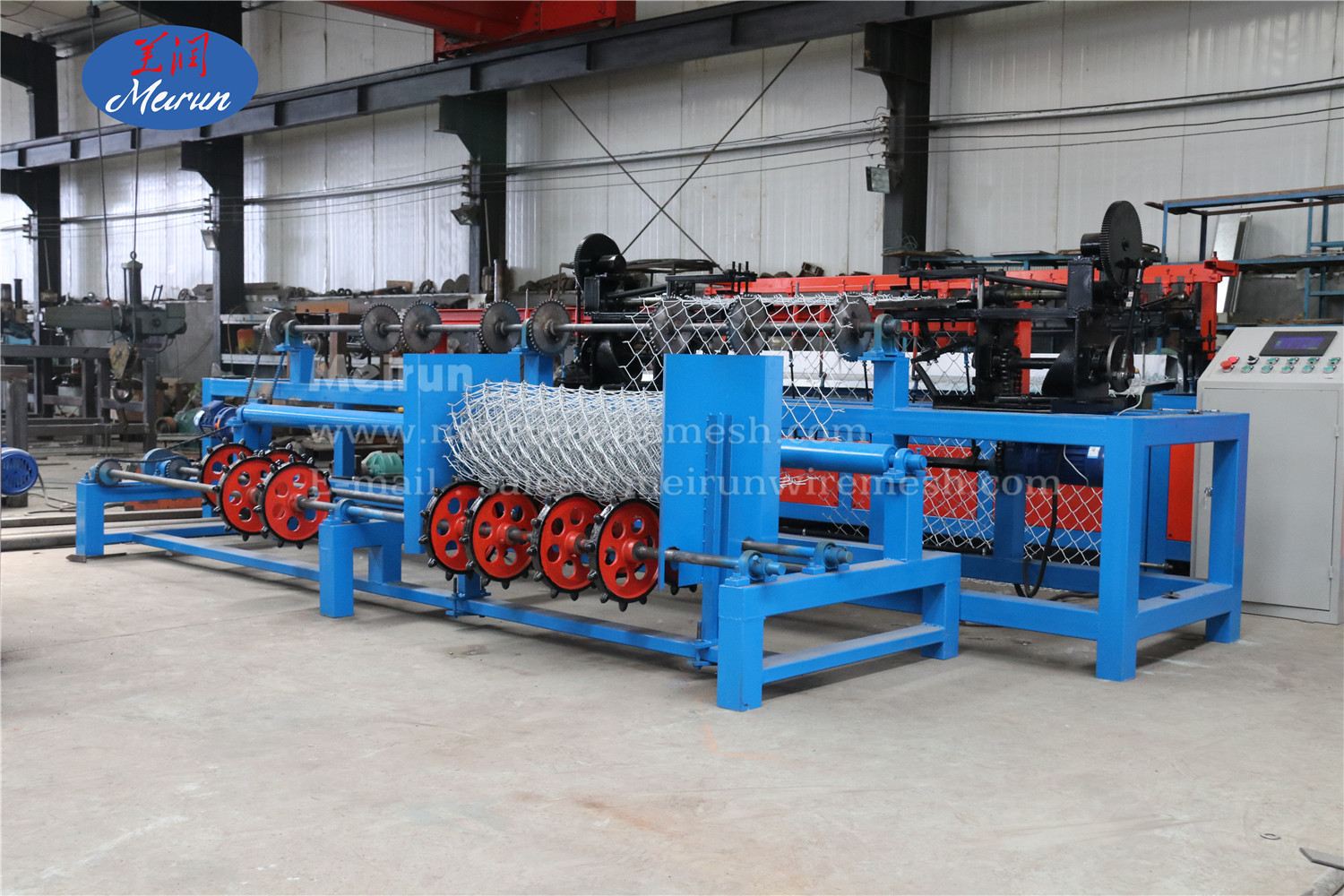  Fully Automatic Single Wire Chain Link Fence Making Machine