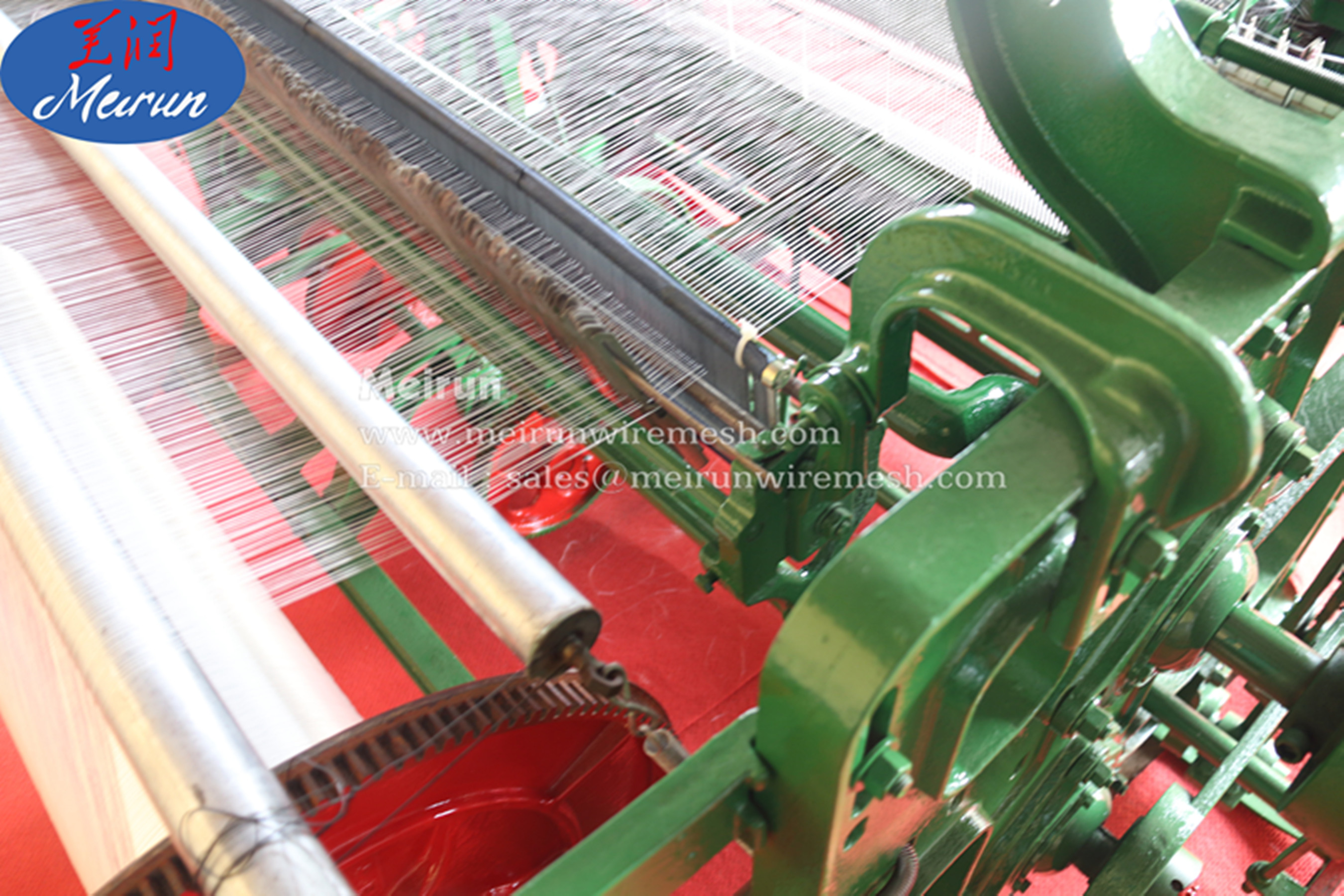 Fully Automatic Glass Fiber Crimped Wire Mesh Weaving Machine