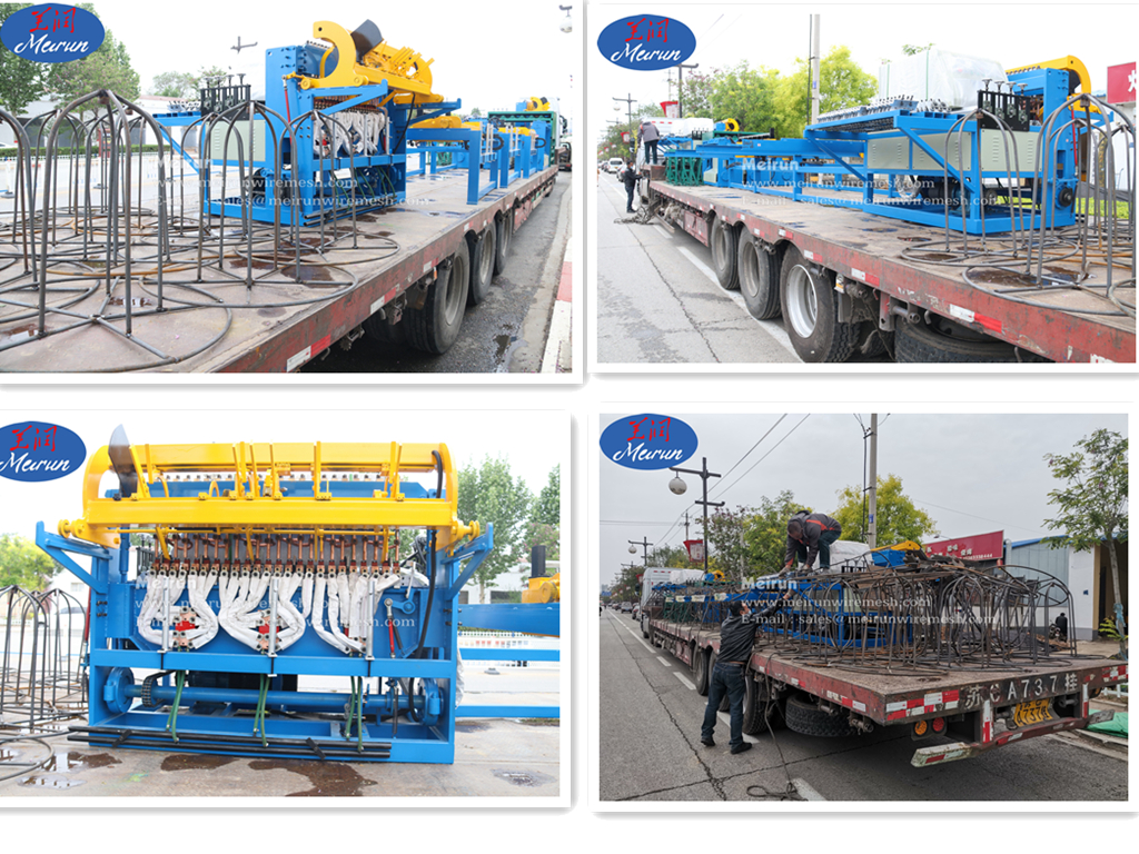 鸡笼网机装箱图片